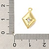 Real 18K Gold Plated Rack Plating Brass Micro Pave Cubic Zirconia Pendants KK-S396-04A-3