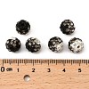 Two-Tone Color Handmade Polymer Clay Disco Ball Beads RB-R041-07-2