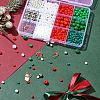 Christmas Theme DIY Acrylic & Plastic & Glass Seed Beads Bracelet Kits DIY-FS0006-55-8