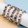 Natural Botswana Agate Chip Beaded Stretch Bracelets for Women Men BJEW-L038-01C-1