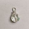 Baking Paint Transparent Glass Pendants X1-PALLOY-TAC0062-01-1