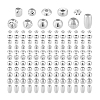 63Pcs 11 Styles 925 Sterling Silver Beads STER-PH0003-28-6