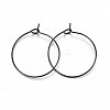 304 Stainless Steel Hoop Earring Settings X-STAS-H467-01B-25MM-1