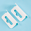 80Pcs Rectangle PP with PE Hanging Tabs KY-CP0001-35B-6