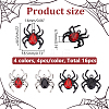 16Pcs 4 Styles Alloy Rhinestone Pendants RB-WR0001-02-2