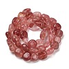 Natural Strawberry Quartz Beads Strands G-P497-01E-06-3