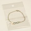 Fashion Tibetan Style Infinity Link Bracelets BJEW-JB01041-01-3