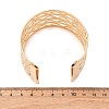 Wave Iron Cuff Bangles for Women BJEW-G741-03KCG-5