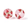 Transparent Frosted Acrylic Beads FACR-T008-03E-2