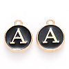 Golden Plated Enamel Alloy Charms ENAM-SZ0001-26B-A-2