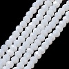 Imitation Jade Glass Bead Strands GLAA-F001-3x2mm-10-1