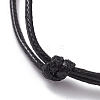 Sport Theme Acrylic Braided Bead Bracelet with Waxed Polyester Cords BJEW-JB10152-5
