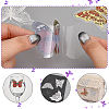 CHGCRAFT 2 Bags 2 Styles Butterfly PET Self Adhesive Laser Stickers Sets STIC-CA0001-02-3