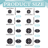 24 Pairs 4 Styles Zinc Alloy Snap Buttons FIND-FG0004-96EB-2