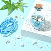 Ocean Beach Theme Glass & Shell Beads Wish Bottle DIY Making Kits DIY-FS0007-57-8