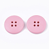 Painted Wooden Buttons WOOD-Q040-001C-2