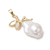 Natural Baroque Keshi Pearl Pendants PALLOY-JF05220-01-2