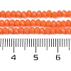 Opaque Solid Color Glass Bead Strands GLAA-F078-A03-2