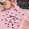 Electroplate Transparent Glass Beads Strands EGLA-LT0001-02C-3