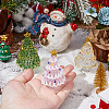 3Pcs 3 Styles Glass Christmas Tree Display Decorations DIY-DC0008-25-3