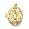 Brass Locket Pendants KK-D431-030C-G-1