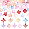 50Pcs Dyed & Heated Glass Bead Caps GLAA-TADJ0001-15-1