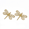 430 Stainless Steel Filigree Pendants STAS-T042-08D-2