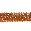 Transparent Electroplate Glass Beads Strands LS-EGLA-A039-T4mm-B28-1