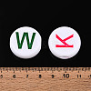 Opaque Acrylic Enamel Beads SACR-T035-17M-01-4