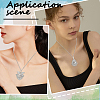 DIY 304 Stainless Steel Pendants Essential Oil Diffuser Necklaces Making Kits NJEW-SC0001-49-5