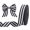 Polyester Stripe Ribbons SRIB-WH0011-326F-1