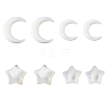  8Pcs 4 Style Natural Freshwater & White Shell Beads SHEL-NB0001-59-1