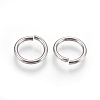 Tarnish Resistant 304 Stainless Steel Open Jump Rings A-STAS-P212-25P-17-2