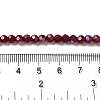 Electroplate Transparent Glass Beads Strands EGLA-A035-T4mm-L02-4