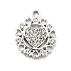 Alloy Rhinestone Pendants ALRI-C007-34P-2