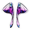 Epoxy Resin Wing Pendants RESI-TAC0021-96B-2