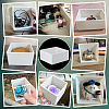 Square Transparent Acrylic Jewelry Packing Boxes with Lid CON-WH0085-169-10