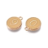 Light Gold Plated Alloy Enamel Charms ENAM-T010-07G-2