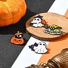 4Pcs 4 Styles Halloween Enamel Pins JEWB-FS0001-06-10