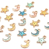 80Pcs 8 Styles Alloy Enamel Charms ENAM-LS0001-25LG-4