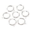 201 Stainless Steel Huggie Hoop Earring Findings STAS-P283-01J-S-3