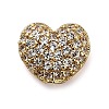 Brass Micro Pave Cubic Zirconia Beads KK-L229-076A-G-1