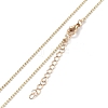 Alloy Rhinestone Pendant Necklaces NJEW-H306-A07-G-5