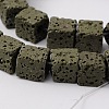 Natural Lava Rock Beads Strands G-L435-01-6mm-20-1