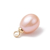 Natural Cultured Freshwater Pearl Rice Charms PALLOY-TA00254-5