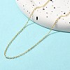 Rack Plating Brass Cable Chain Necklaces for Women NJEW-M048-01G-2