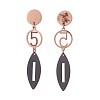 (Jewelry Parties Factory Sale)304 Stainless Steel Dangle Stud Earrings EJEW-F204-05-3