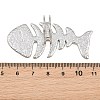 Textured 304 Stainless Steel Cuff Open Rings SA-CBA0F84-07P-2