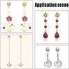 Iron Stud Earring Findings IFIN-CA0001-06-NR-5