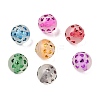 Spray Painted Transparent Acrylic Beads OACR-H054-01-1